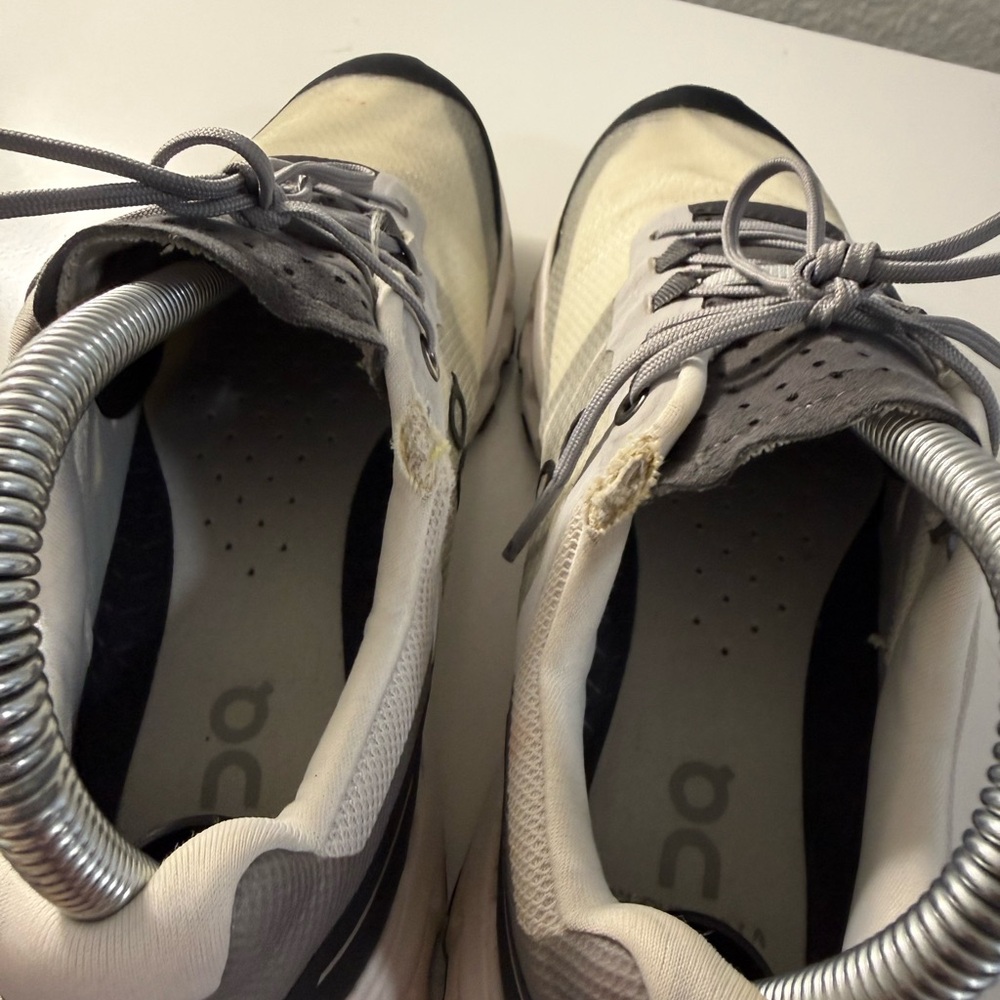 On Running Gray and Black Athletic Shoes - Picture 7 of 9